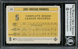 Ichiro Suzuki Autographed 2001 Upper Deck Vintage Rookie Card #346 Seattle Mariners Beckett BAS #12783719