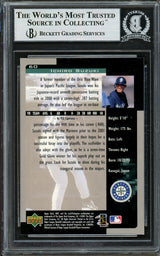 Ichiro Suzuki Autographed 2001 Upper Deck MVP Rookie Card #60 Seattle Mariners (Light) Beckett BAS #12783768