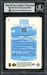 Ichiro Suzuki Autographed 2002 Upper Deck Sweet Spot Card #13 Seattle Mariners Beckett BAS Stock #194198