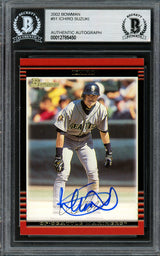 Ichiro Suzuki Autographed 2002 Bowman Card #51 Seattle Mariners Beckett BAS Stock #194207