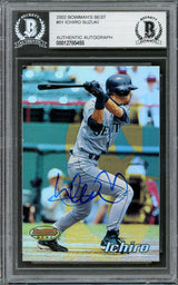 Ichiro Suzuki Autographed 2002 Bowman's Best Card #51 Seattle Mariners Beckett BAS #12785455