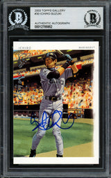 Ichiro Suzuki Autographed 2003 Topps Gallery Card #30 Seattle Mariners Beckett BAS #12785952