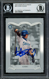 Ichiro Suzuki Autographed 2003 Donruss Classics Card #80 Seattle Mariners Beckett BAS Stock #194262