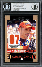 Ichiro Suzuki Autographed 2007 Topps All Star Stitches Game Worn Jersey Card #AS IS Seattle Mariners Beckett BAS #12785999