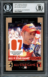 Ichiro Suzuki Autographed 2007 Topps All Star Stitches Game Worn Jersey Card #AS IS Seattle Mariners Beckett BAS #12785997