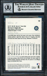 Ichiro Suzuki Autographed 2002 Topps Gallery Card #100 Seattle Mariners Auto Grade Gem Mint 10 Beckett BAS #12786205