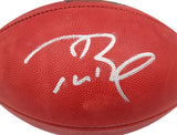 Tom Brady Autographed Official NFL Leather Super Bowl XXXVIII Logo Football Fanatics Holo #AA0104111