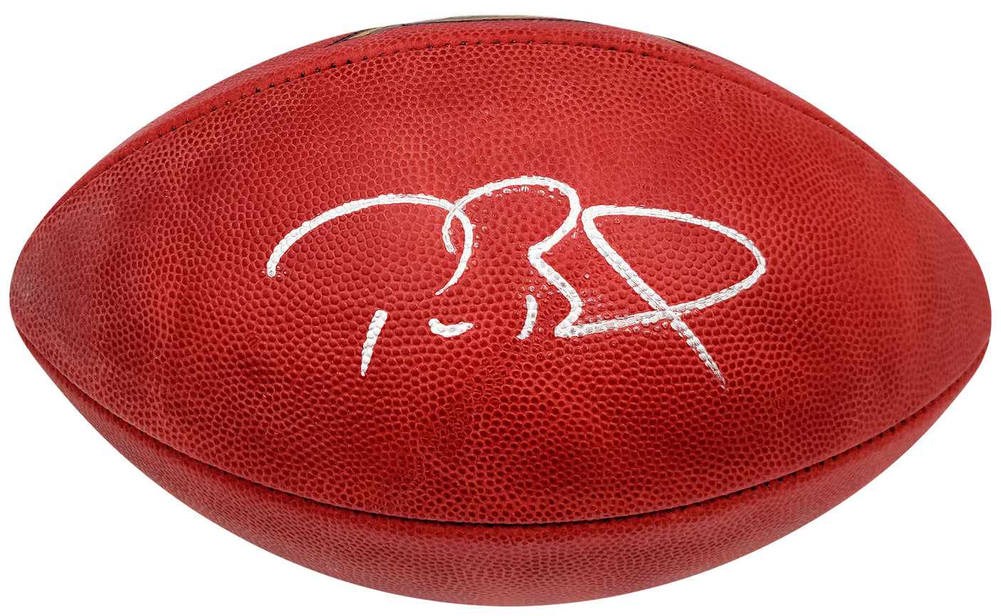 Tom Brady Autographed Official NFL Leather Super Bowl XXXIX Logo Football Fanatics Holo #AA0104084