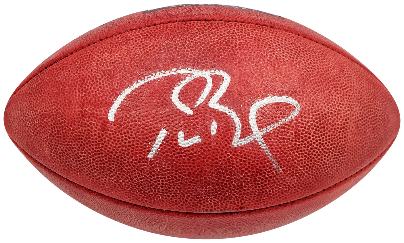 Tom Brady Autographed Official NFL Leather Super Bowl LIII Logo Football Fanatics Holo #AA0104126