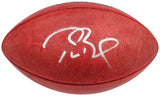 Tom Brady Autographed Official NFL Leather Super Bowl LIII Logo Football Fanatics Holo #AA0104126