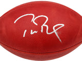 Tom Brady Autographed Official NFL Leather Super Bowl LV Logo Football Fanatics Holo #AA0104045