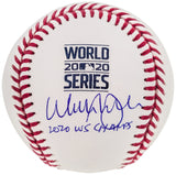 Walker Buehler Autographed Official 2020 World Series MLB Baseball Los Angeles Dodgers "2020 WS Champs" Beckett BAS QR Stock #203868