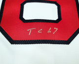 Boston Red Sox Carl Yastrzemski Autographed White Nike Jersey Size L "TC 67" Beckett BAS Stock #203884