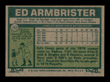 Ed Armbrister Autographed 1977 Topps Card #203 Cincinnati Reds SKU #205080