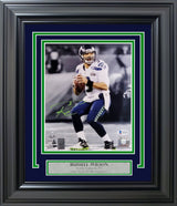 Russell Wilson Autographed Framed 8x10 Photo Seattle Seahawks Beckett BAS #Y92350