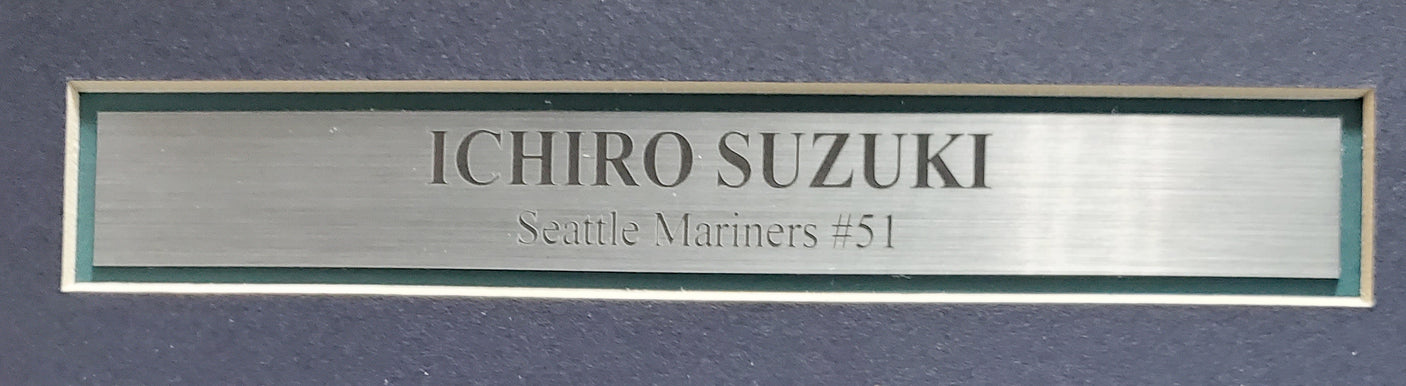 Ichiro Suzuki Autographed Framed 20x28 Photo Seattle Mariners "#51" IS Holo SKU #193886