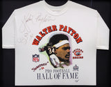Chicago Bears Walter Payton Autographed Framed White Hall Of Fame Shirt PSA/DNA #AG04486