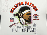 Chicago Bears Walter Payton Autographed Framed White Hall Of Fame Shirt PSA/DNA #AG04486