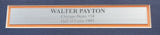 Chicago Bears Walter Payton Autographed Framed White Hall Of Fame Shirt PSA/DNA #AG04486