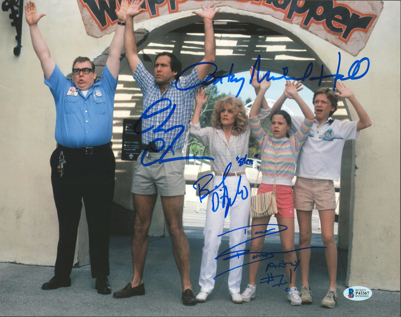 Vacation (4) Chase, D'Angelo, Hall & Barron Signed 11x14 Photo BAS Witnessed 5