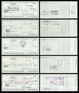 Max McGee Autographed 2.75x6 Check Green Bay Packers Lot of 50 SKU #174046