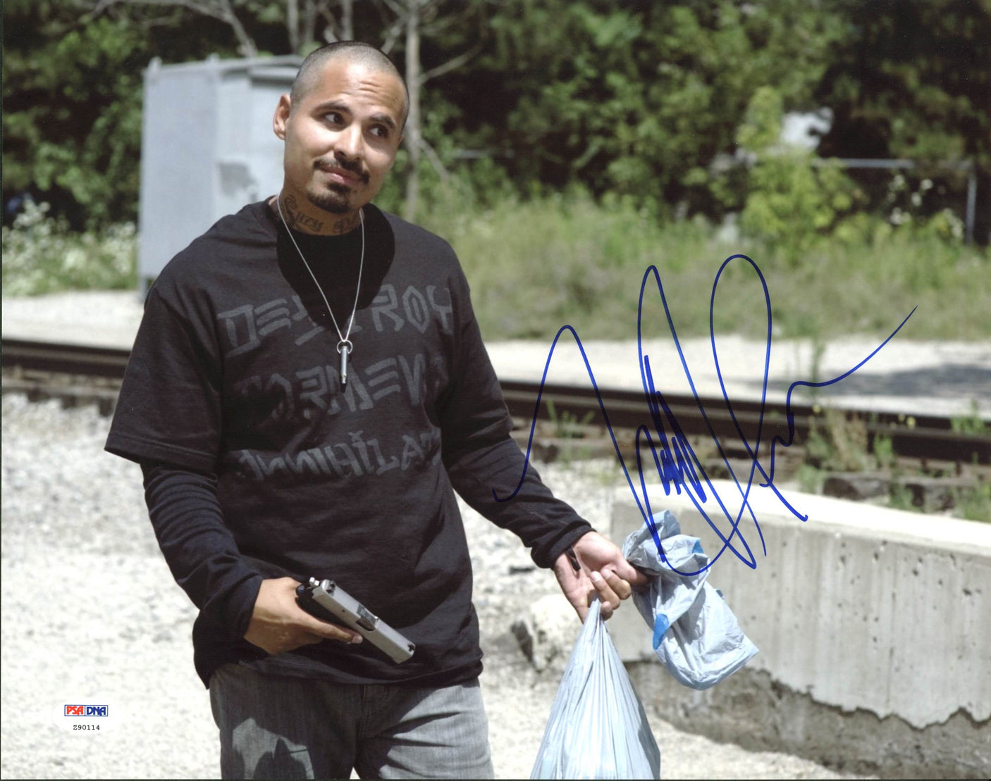 Michael Pena 30 Minutes Or Less Authentic Signed 11X14 Photo PSA/DNA #Z90114