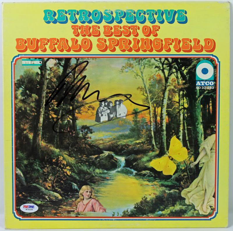 Neil Young Buffalo Springfield Authentic Signed Album Cover PSA/DNA #W79189
