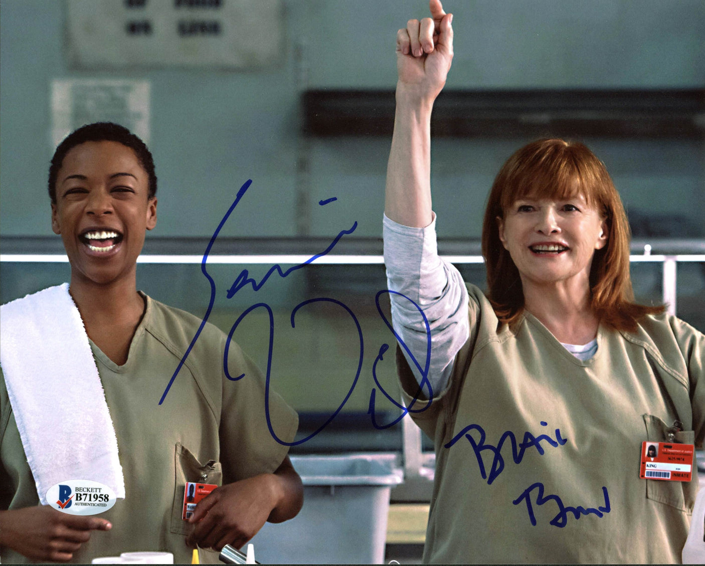 Samira Wiley & Blair Brown Orange Is The New Black Signed 8X10 Photo BAS #B71958