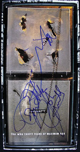 The Who (3) Townshend, Daltrey & Entwistle Authentic Signed Cd Cover PSA #U03504