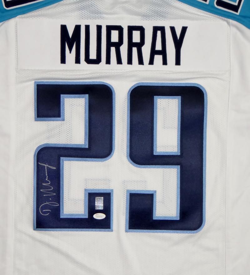 DeMarco Murray Autographed White Pro Style Jersey- JSA W Authenticated