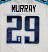 DeMarco Murray Autographed White Pro Style Jersey- JSA W Authenticated