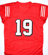 Deebo Samuel Autographed Red Shadow Pro Style Jersey- JSA *Black