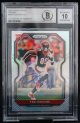 2020 Panini Prizm - Silver #308 Tee Higgins Bengals BGS Autograph 10