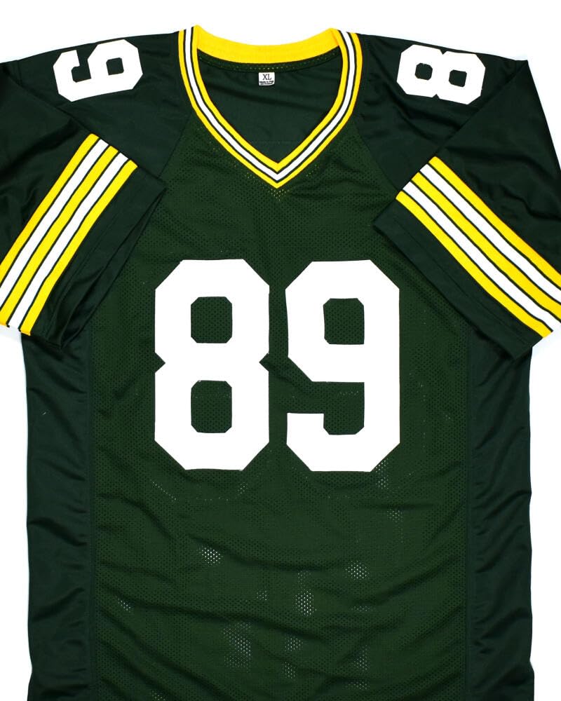 Mark Chmura Autographed Green Pro Style Jersey w/SB Champs - JSA W *Black