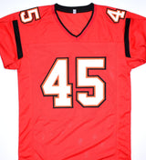 Devin White Autographed Red Pro Style Jersey - Beckett W Hologram *Black