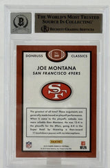 2015 Donruss Classics #241 Joe Montana Auto SF 49ers BGS Autograph 10