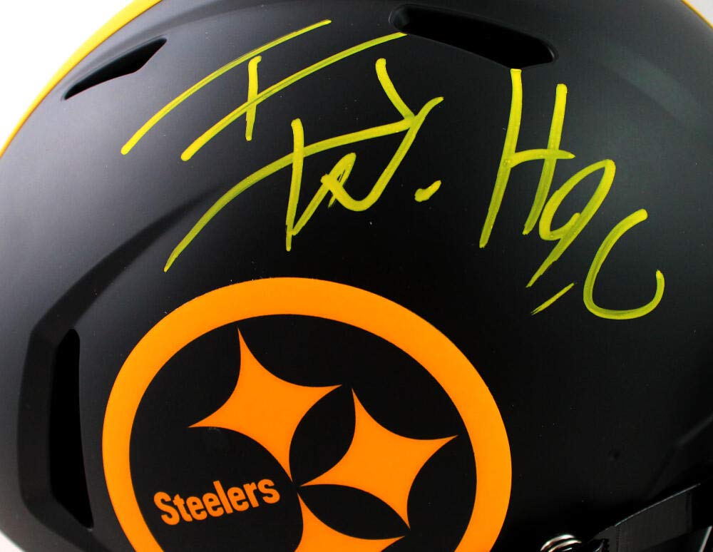 TJ Watt Signed Pitt. Steelers F/S Eclipse Speed Authentic Helmet- Beckett W Auth