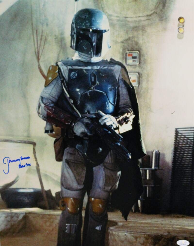 Jeremy Bulloch Signed Boba Fett 16x20 In Cantina Photo - JSA Auth *Blue