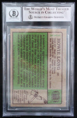1984 Topps #111 Howie Long Auto Oakland Raiders BGS Autograph 10