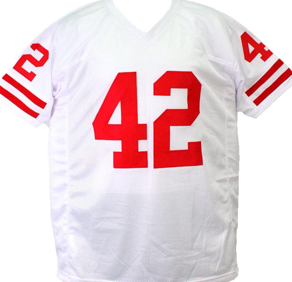 T.J. Watt Autographed White College Style Jersey- Beckett W Hologram *Black