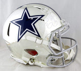 Ezekiel Elliott Signed Cowboys F/S Chrome Speed Authentic Helmet w/INSC- Beckett