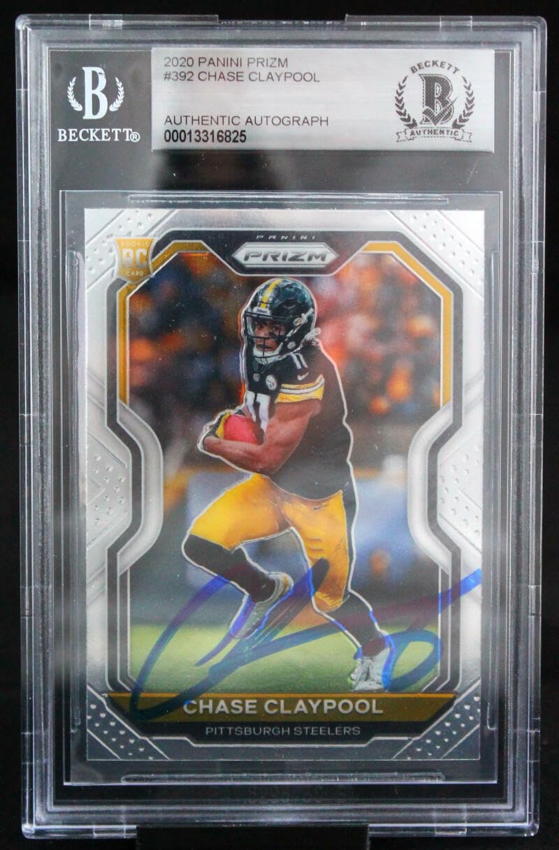 2020 Panini Prizm #392 Chase Claypool Pittsburgh Steelers BGS Auto 10