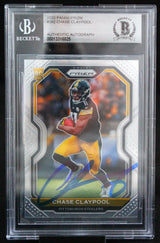2020 Panini Prizm #392 Chase Claypool Pittsburgh Steelers BGS Auto 10