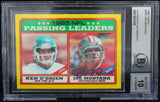 1986 Topps #225 Joe Montana Auto San Francisco 49ers BGS Autograph 10