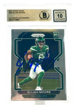 2021 Panini Prizm #346 Elijah Moore Auto New York Jets BGS Autograph 10