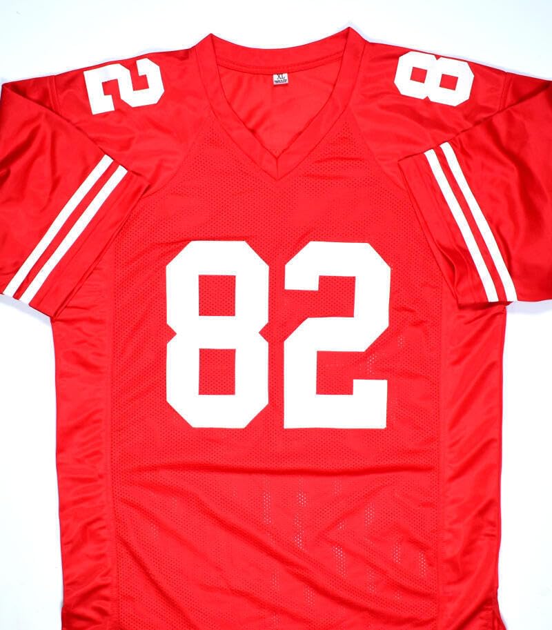 John Taylor Autographed Red Pro Style Jersey - JSA W *Black