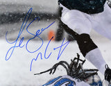 LeSean McCoy Autographed Philadelphia Eagles 16x20 Snow Photo - JSA W *Blue