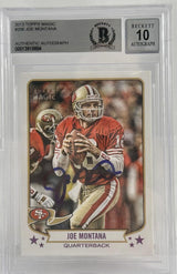 2013 Topps Magic #206 Joe Montana Auto San Francisco 49ers BGS Autograph 10