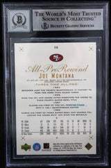 1999 UD Century Legends #118 Joe Montana Auto 49ers BGS Autograph 10