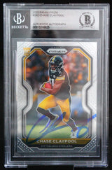 2020 Panini Prizm #392 Chase Claypool Pittsburgh Steelers BGS Auto 10